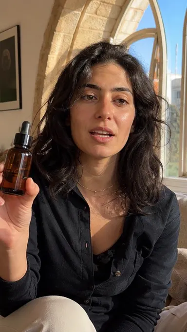 Shami creator filming a serum in Amman